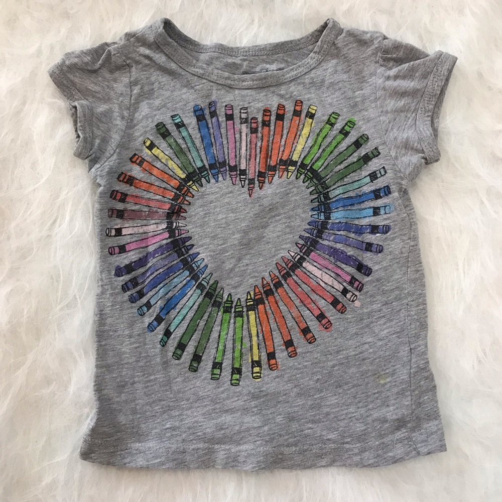 Girls 4T crayon shirt